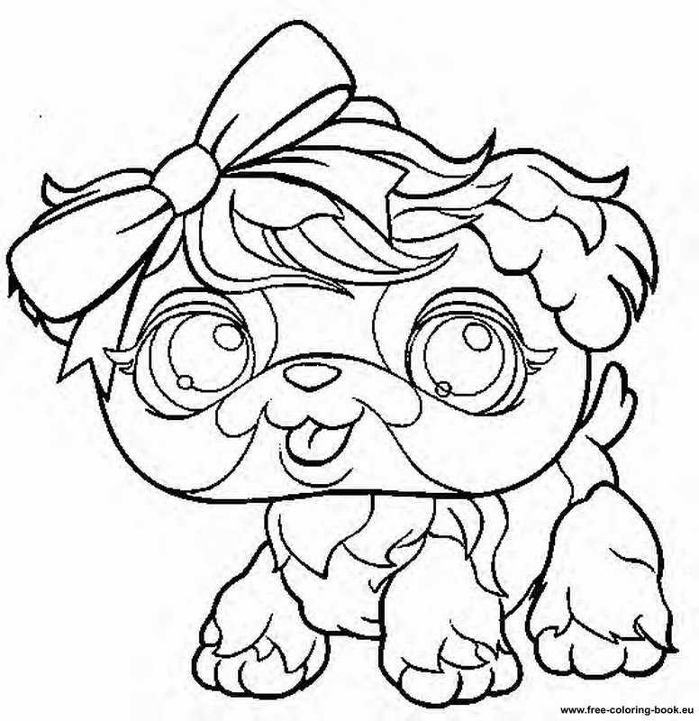 Plansa de colorat cu Littlest Pet Shop 40 35